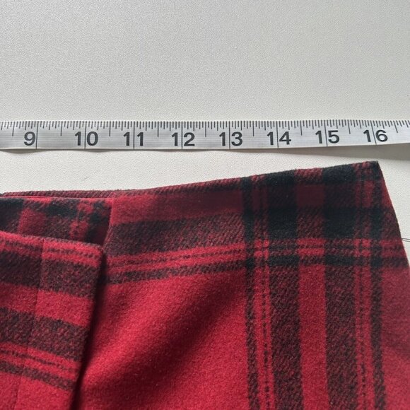 Katherine Barclay Montreal Women's Red Black Plaid Skirt Size 6 - Picture 4 of 8